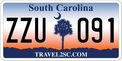 SC license plate ZZU091