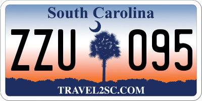 SC license plate ZZU095
