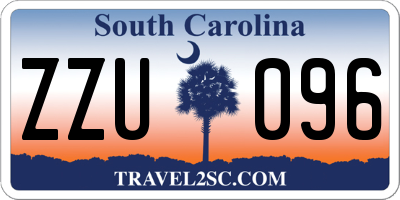 SC license plate ZZU096