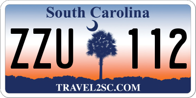 SC license plate ZZU112