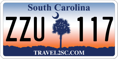 SC license plate ZZU117