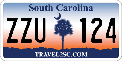 SC license plate ZZU124