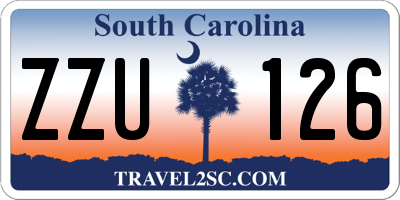 SC license plate ZZU126