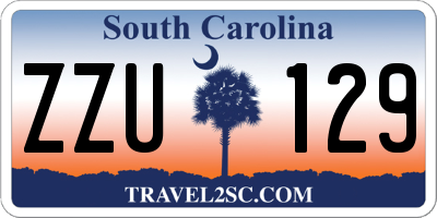 SC license plate ZZU129