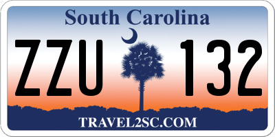 SC license plate ZZU132