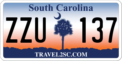 SC license plate ZZU137