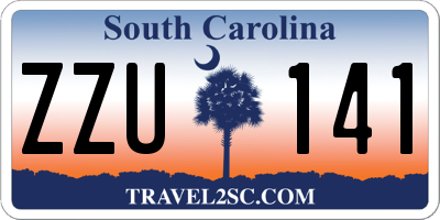 SC license plate ZZU141