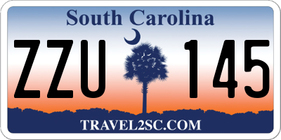 SC license plate ZZU145