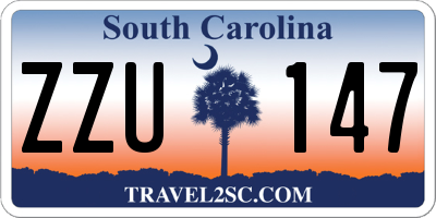 SC license plate ZZU147