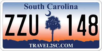 SC license plate ZZU148