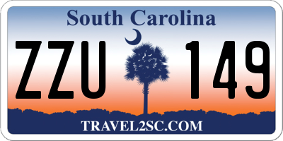 SC license plate ZZU149