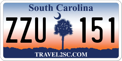 SC license plate ZZU151