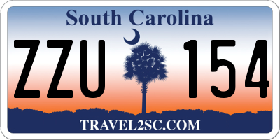 SC license plate ZZU154