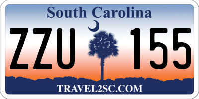 SC license plate ZZU155