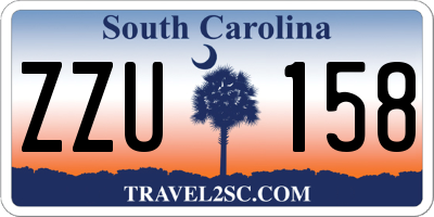 SC license plate ZZU158