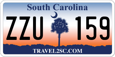 SC license plate ZZU159