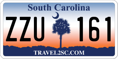 SC license plate ZZU161