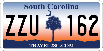 SC license plate ZZU162