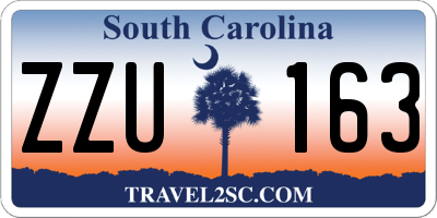 SC license plate ZZU163