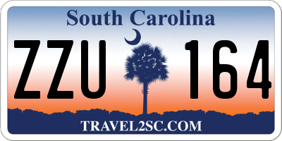 SC license plate ZZU164