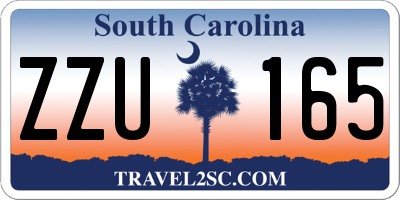 SC license plate ZZU165