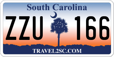 SC license plate ZZU166