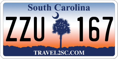 SC license plate ZZU167