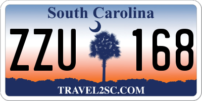 SC license plate ZZU168