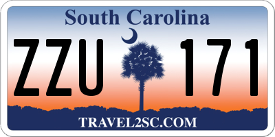 SC license plate ZZU171