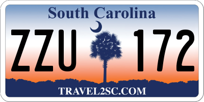 SC license plate ZZU172