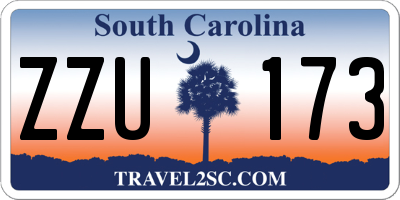 SC license plate ZZU173