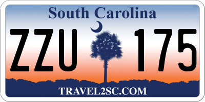 SC license plate ZZU175