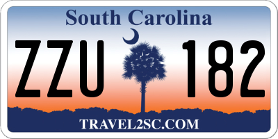 SC license plate ZZU182