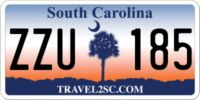 SC license plate ZZU185