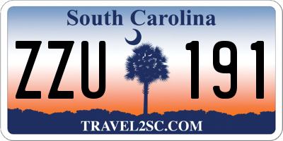 SC license plate ZZU191