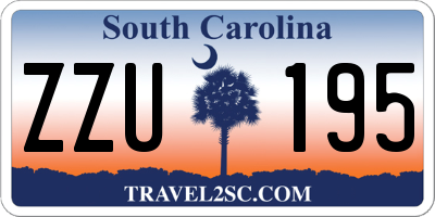 SC license plate ZZU195