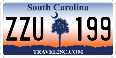 SC license plate ZZU199