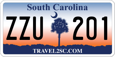 SC license plate ZZU201