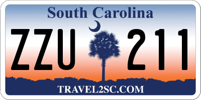 SC license plate ZZU211
