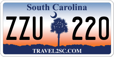 SC license plate ZZU220