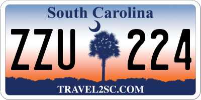 SC license plate ZZU224