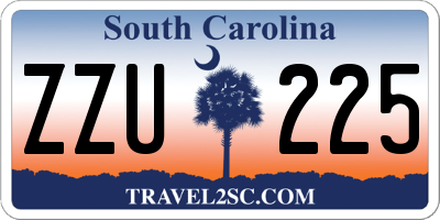 SC license plate ZZU225