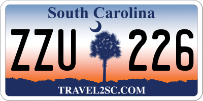 SC license plate ZZU226
