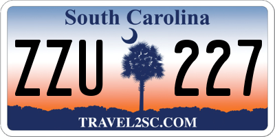 SC license plate ZZU227