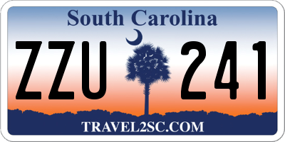 SC license plate ZZU241