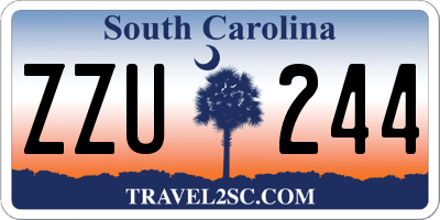 SC license plate ZZU244