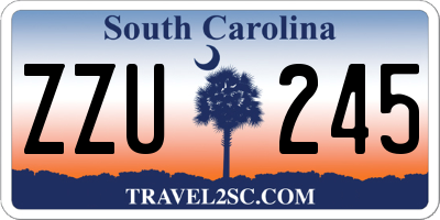 SC license plate ZZU245