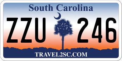 SC license plate ZZU246