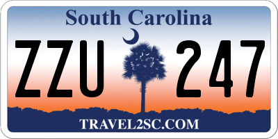 SC license plate ZZU247