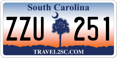 SC license plate ZZU251